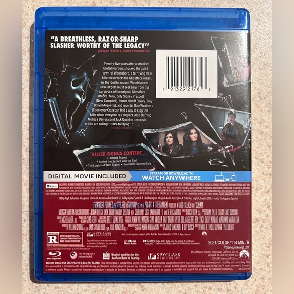Scream Blu-ray + Digital Code - Blue Case - Picture 3 of 3